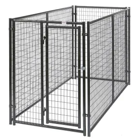 Behlen Country 38100337 Complete Magnum Dog Kennel, 5 ft OAL, 10 ft OAW, Zinc, Gray