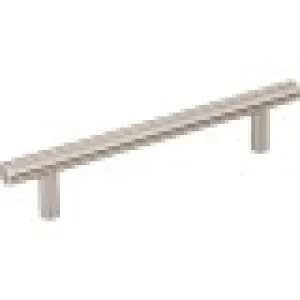 128 MM CENTER-TO-CENTER SATIN NICKEL NAPLES CABINET BAR PULL #176SN