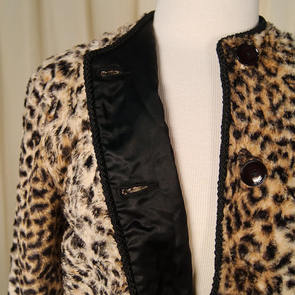 1950s Leopard Print Crop Jacket