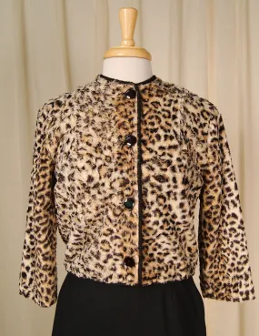 1950s Leopard Print Crop Jacket