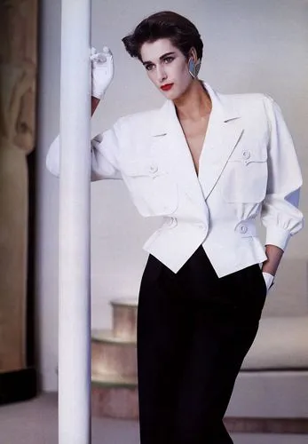 1986 Yves Saint Laurent Documented White Cropped Cargo Style Jacket