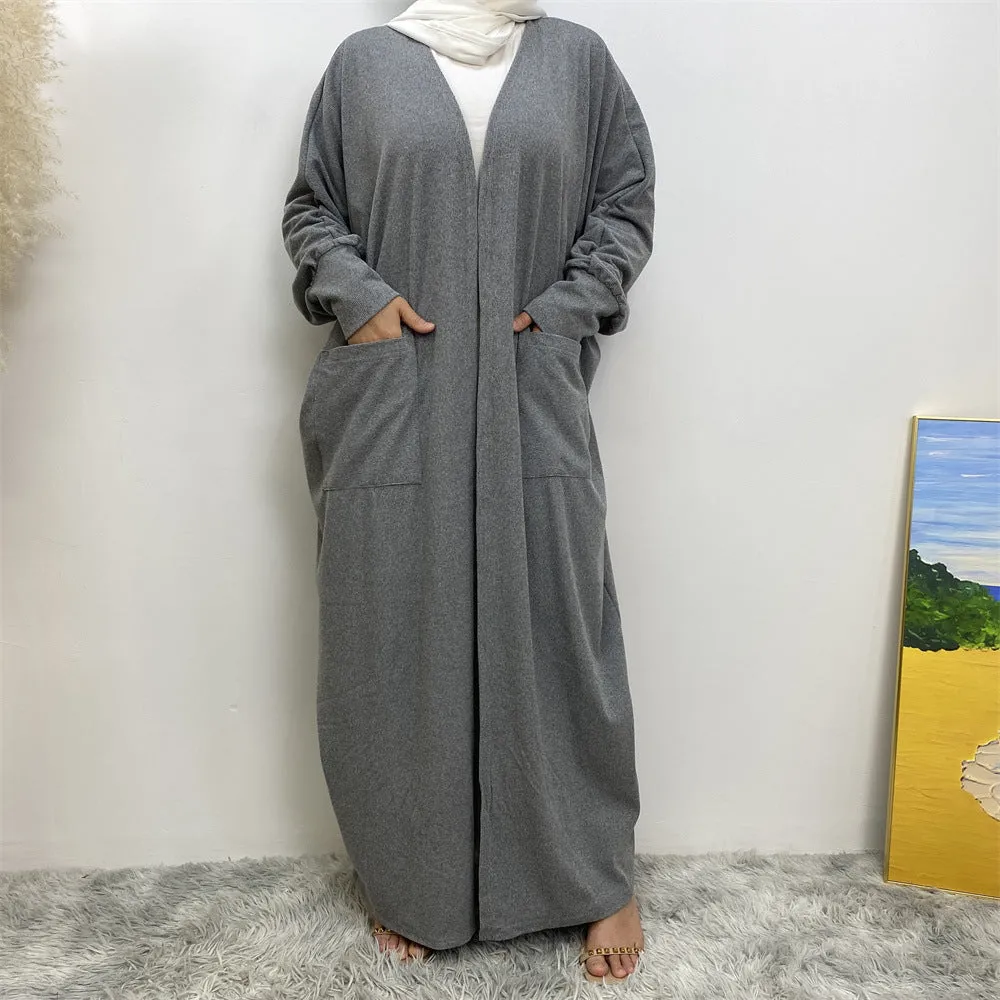 1997 plain cardigan abaya