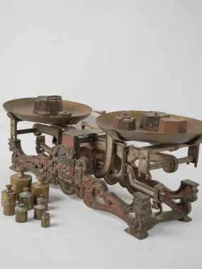 19th Century Napoleon III mercantile weigh scale from Paris