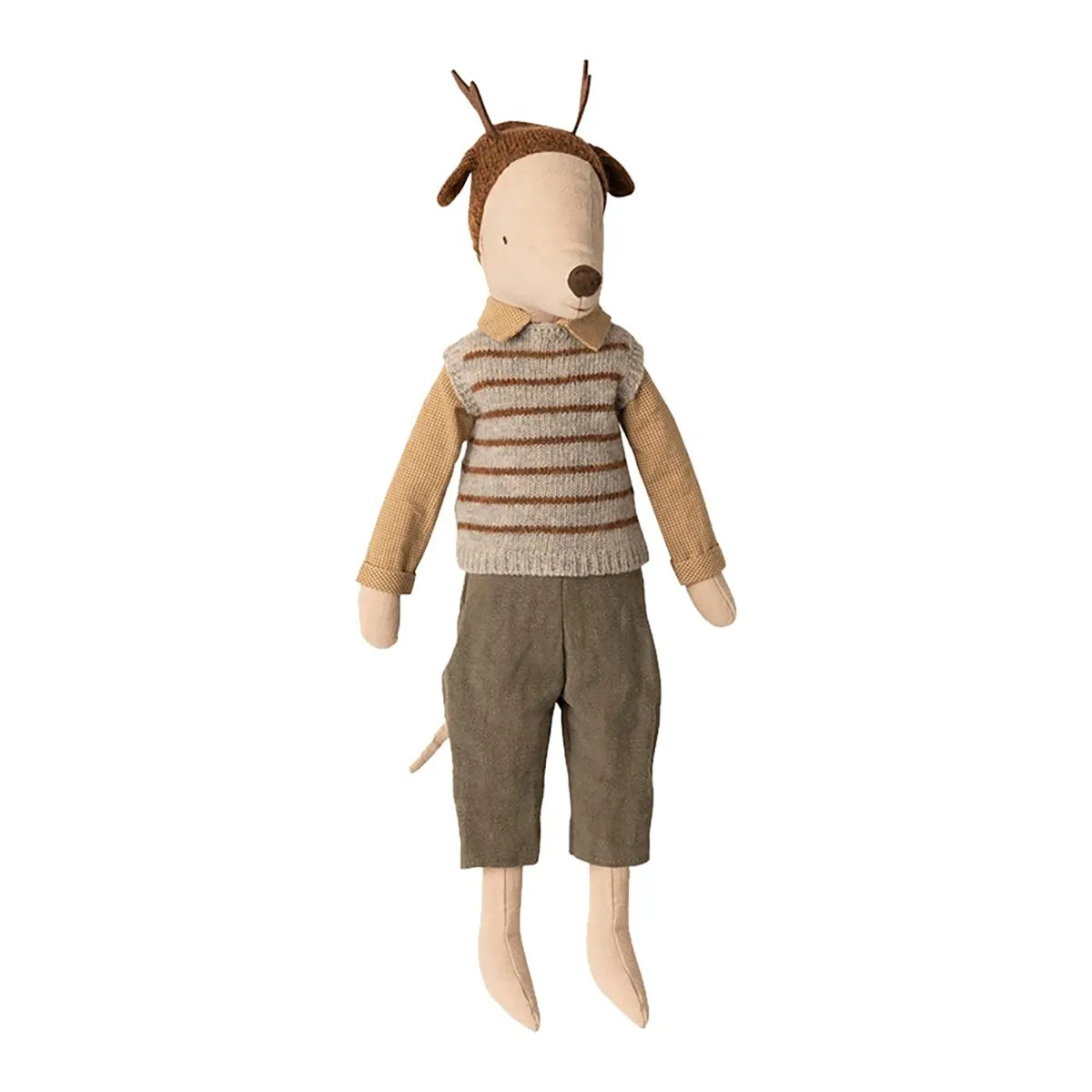 2021 Maileg Maxi Mouse Boy with Deer Hat