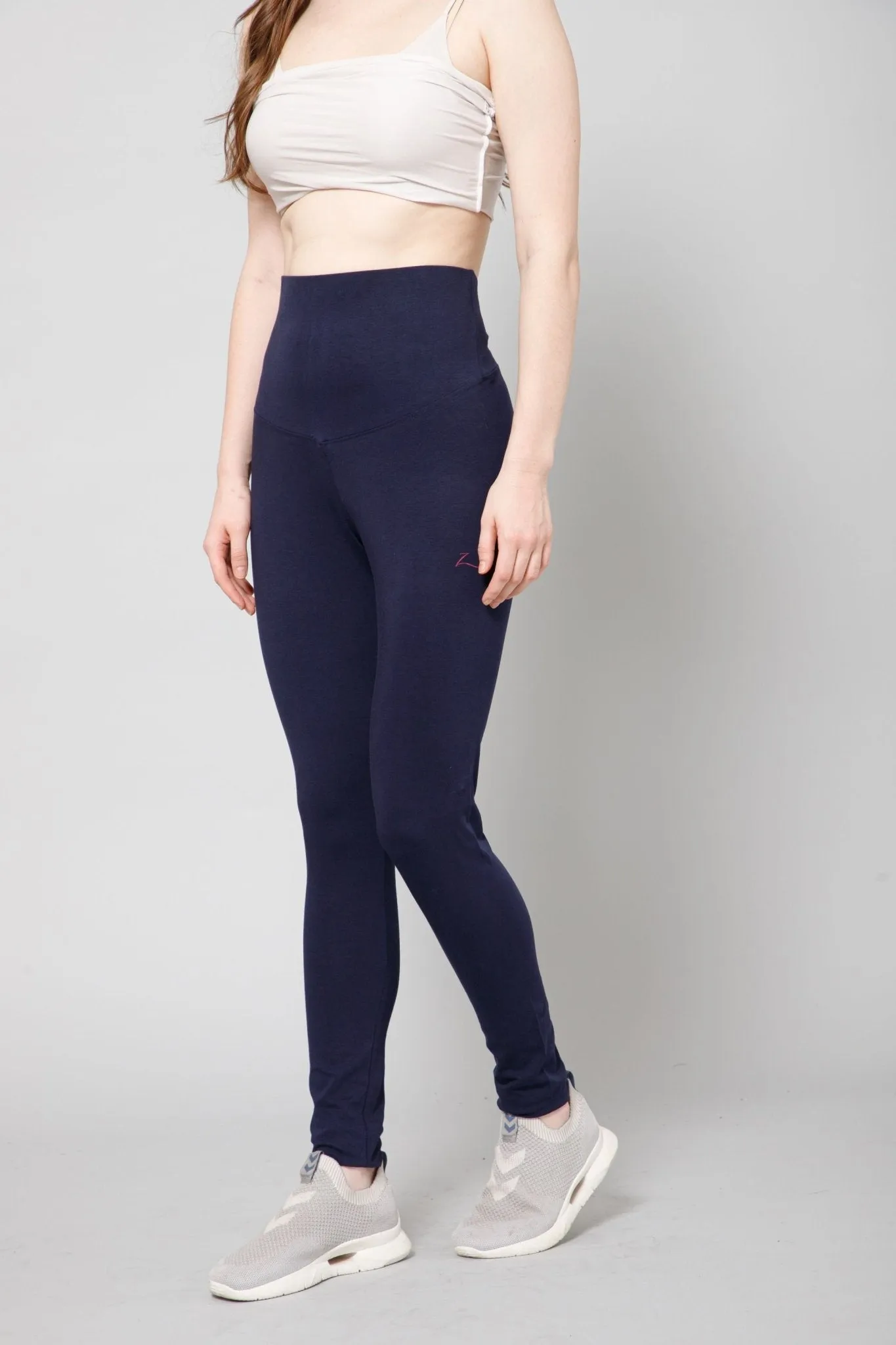 247 Zactive™ Navy Blue High Waisted Maternity Leggings