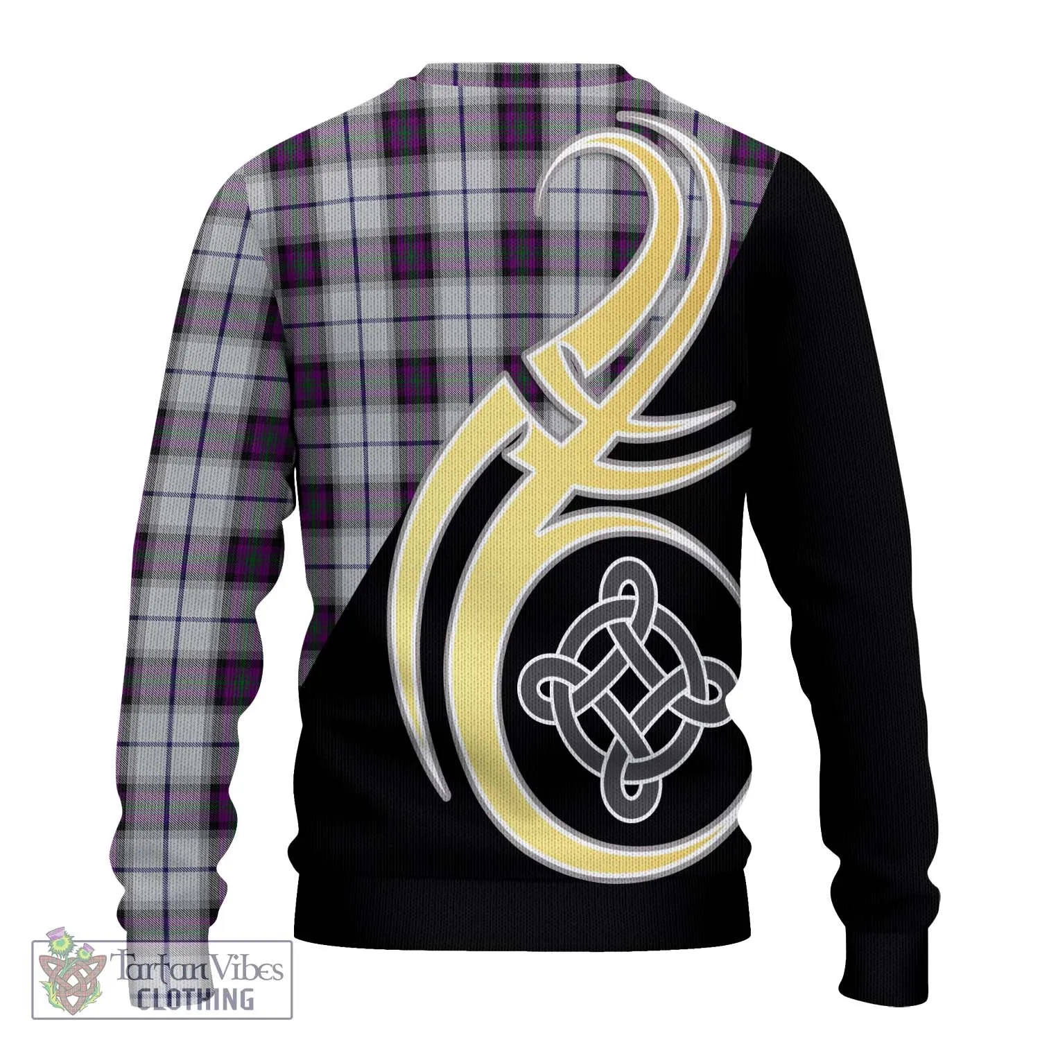 Alexander of Menstry Dress Tartan Ugly Sweater with Family Crest and Celtic Symbol Style