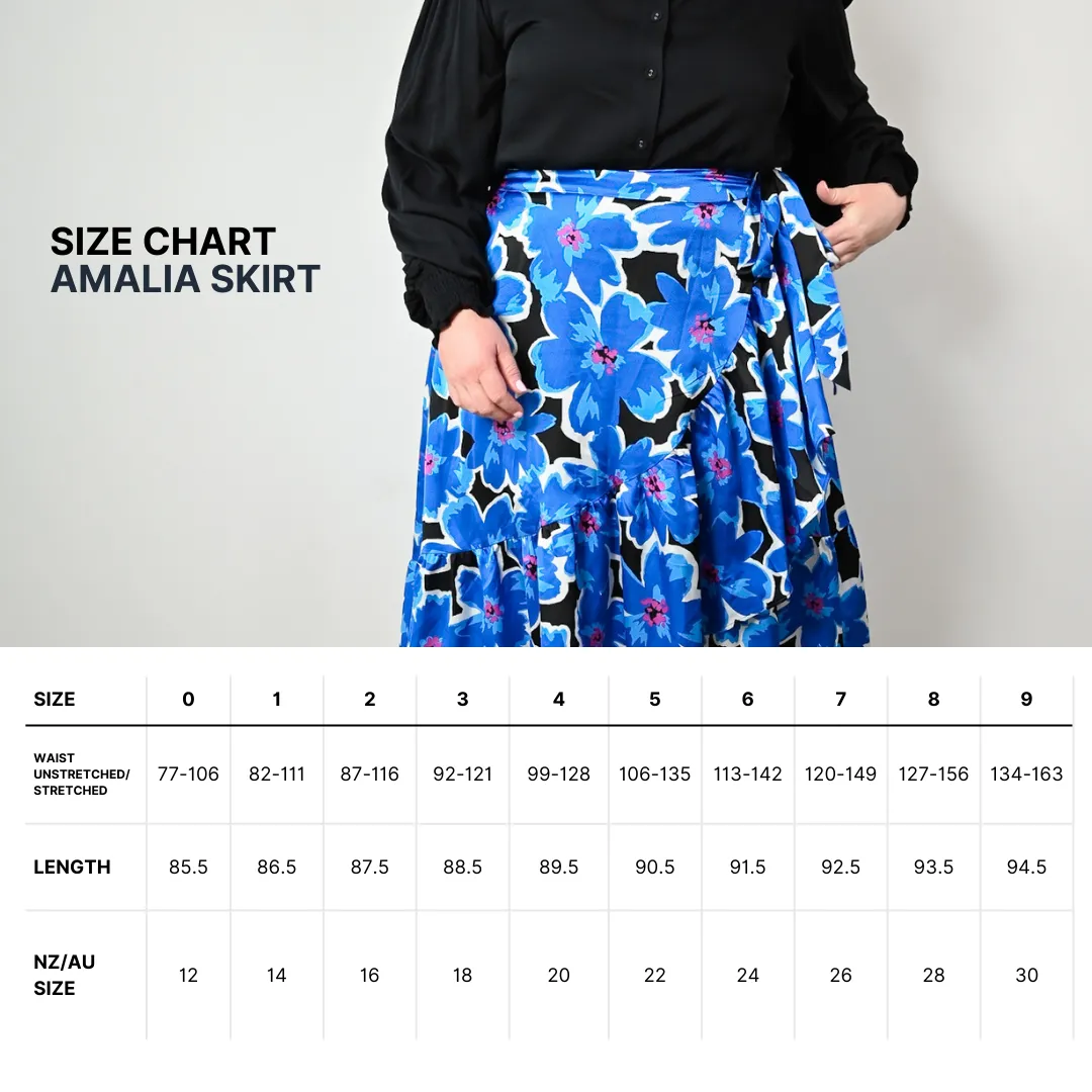 Amalia Skirt - Retro Blue