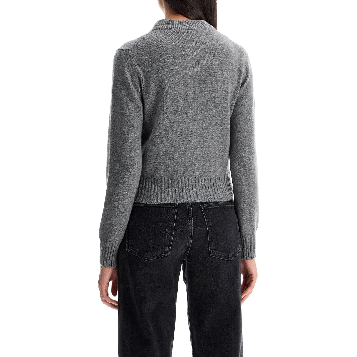 Ami Alexandre Matiussi cashmere crewneck cardigan