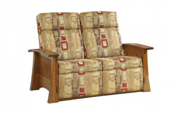 Amish Craftsman Mission Loveseat Recliner