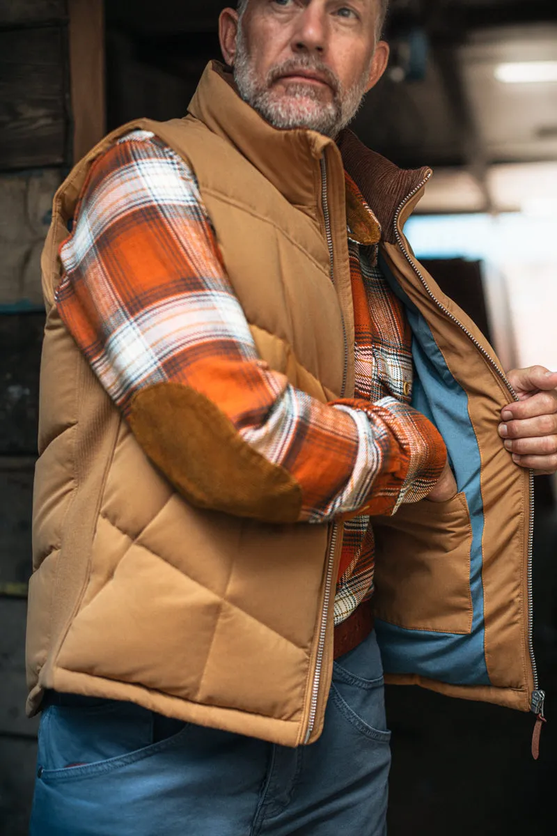 &SONS Forest Puffer Gilet Tan