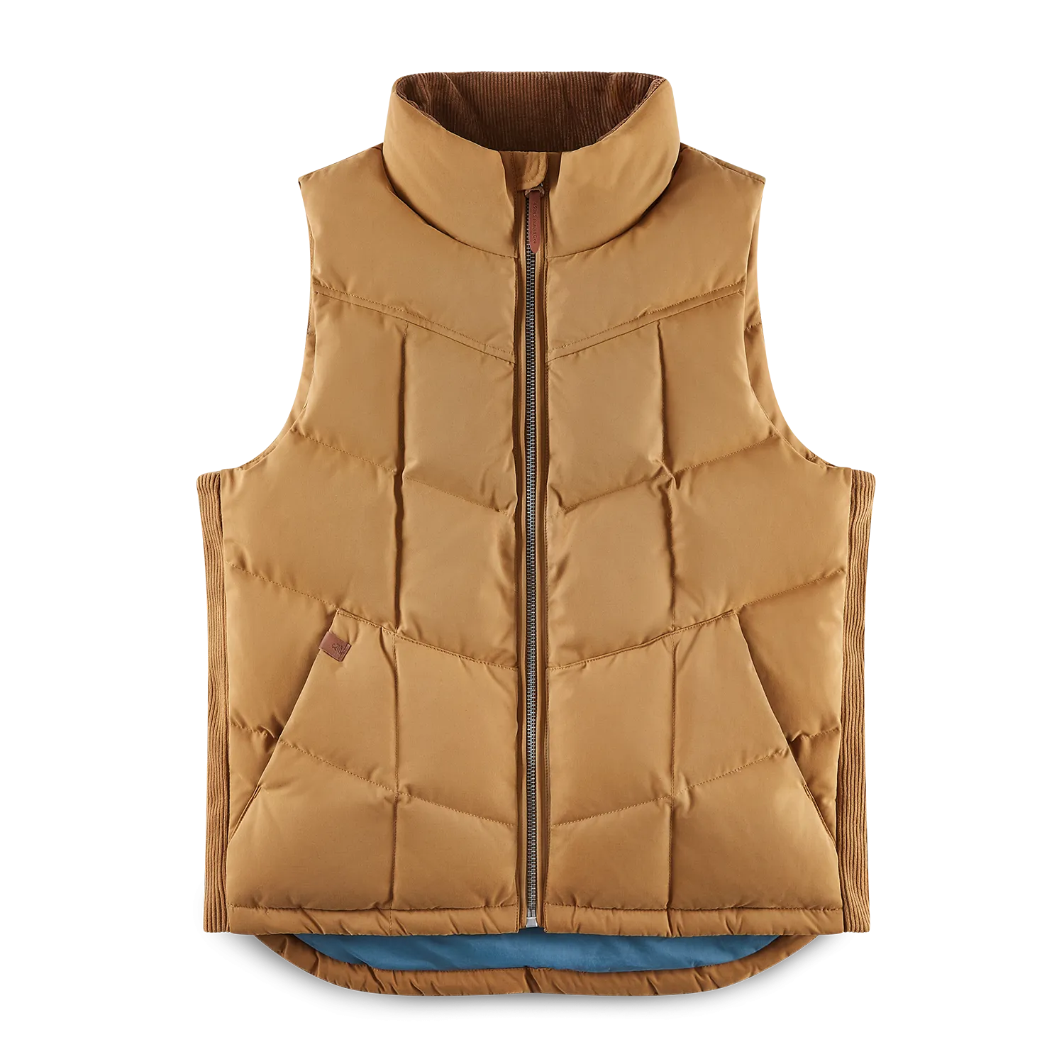 &SONS Forest Puffer Gilet Tan