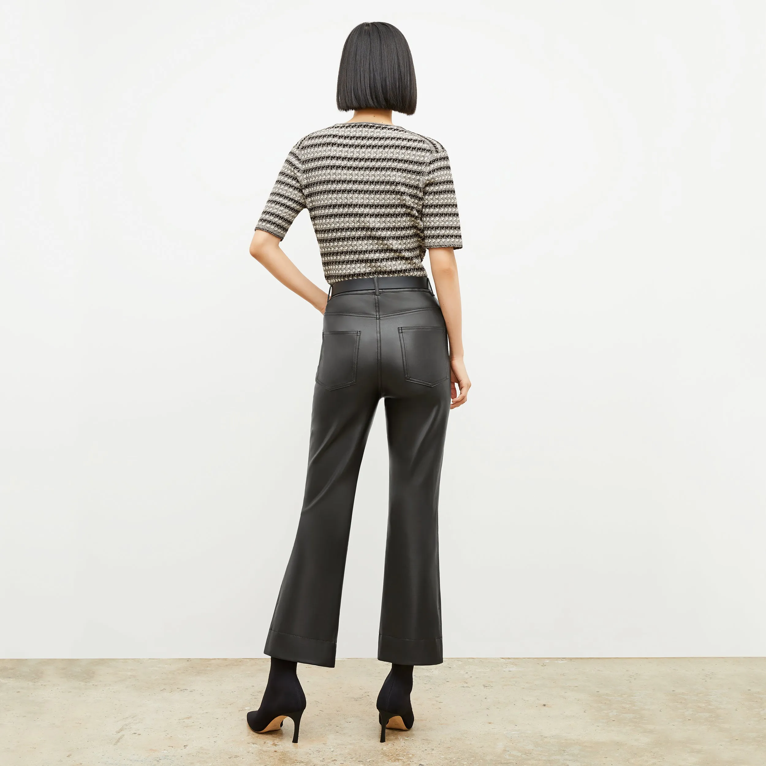 Archie Pant - Vegan Leather :: Black