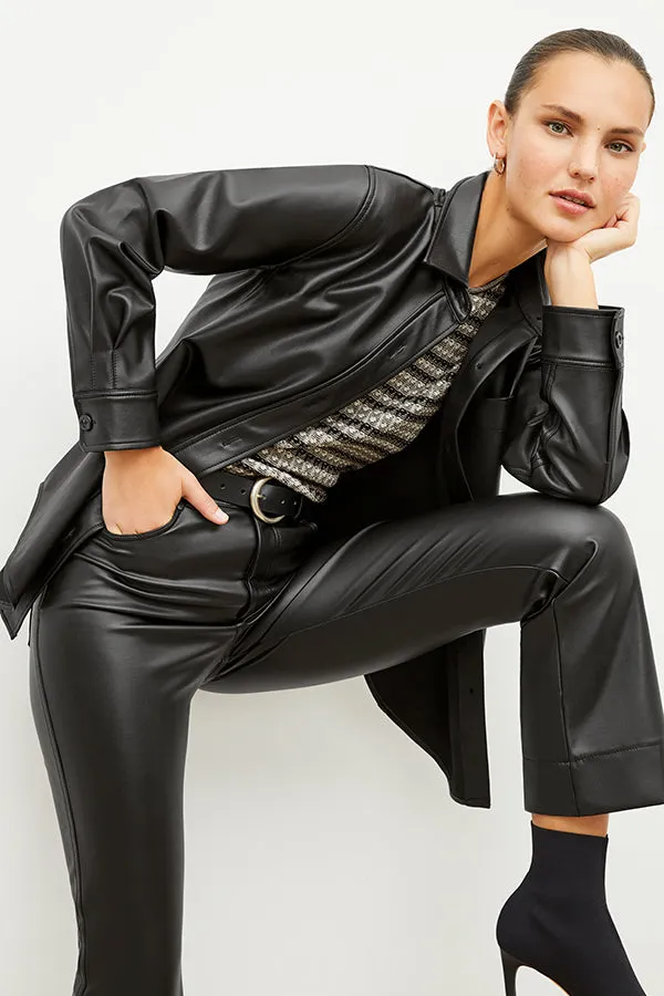 Archie Pant - Vegan Leather :: Black