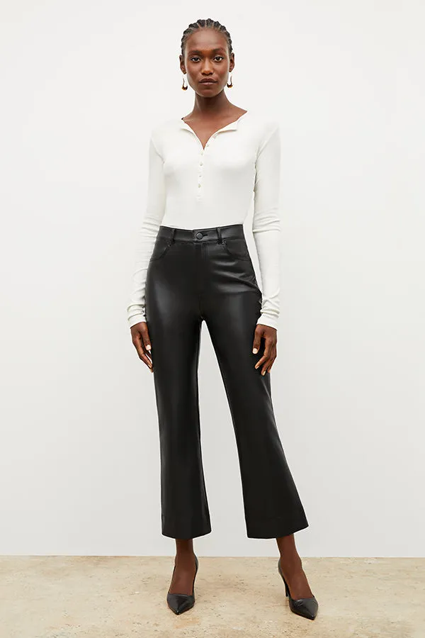 Archie Pant - Vegan Leather :: Black