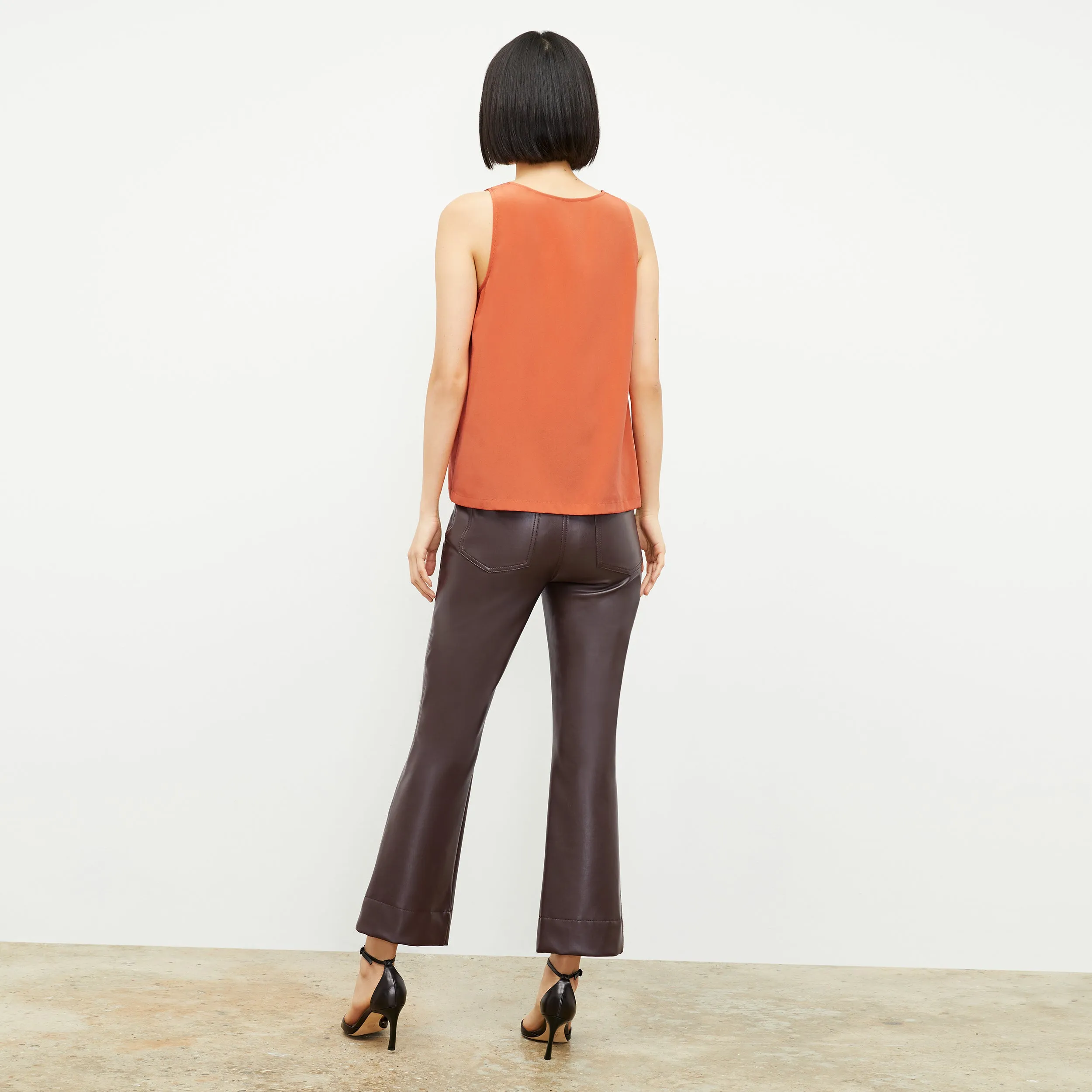 Archie Pant - Vegan Leather :: Brown