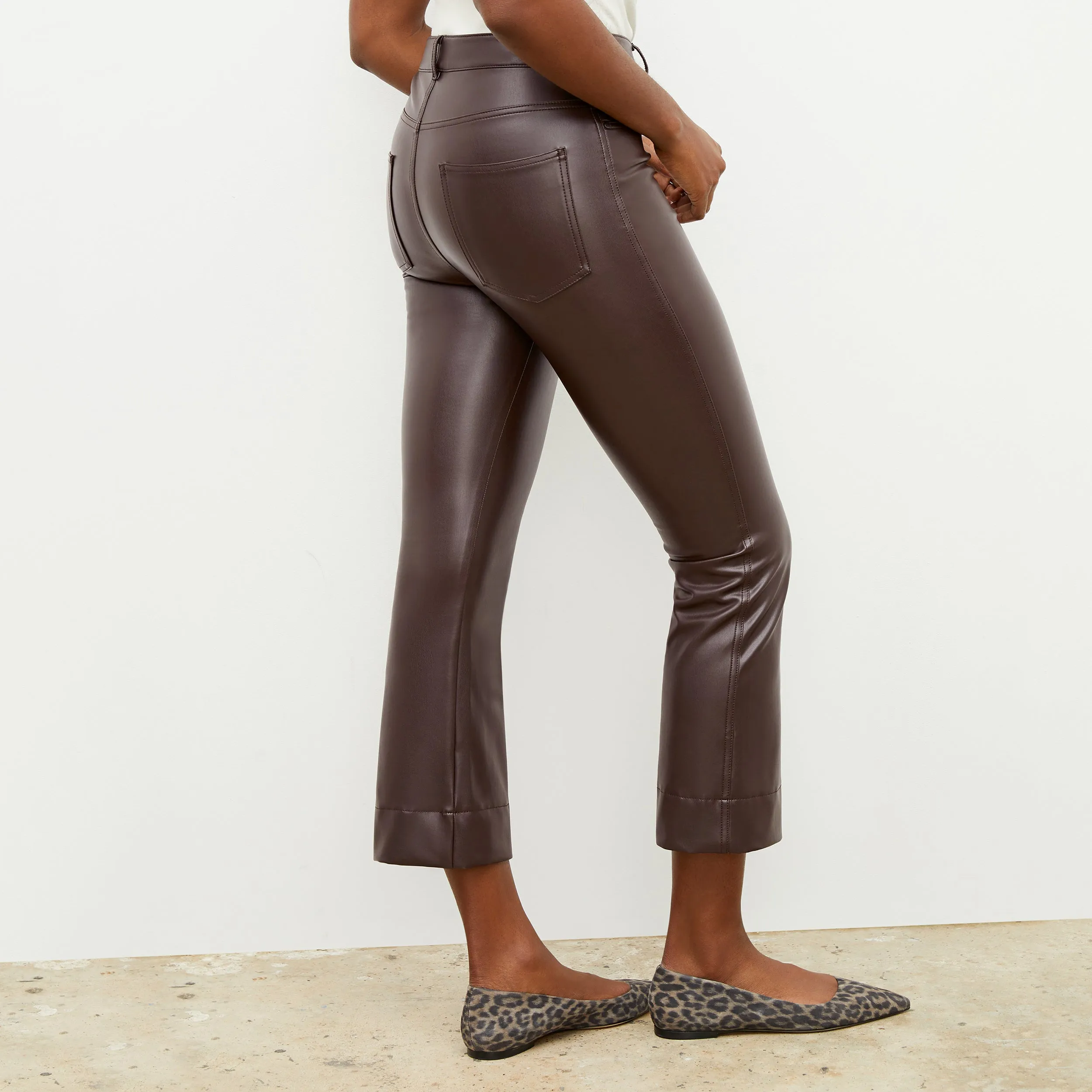 Archie Pant - Vegan Leather :: Brown