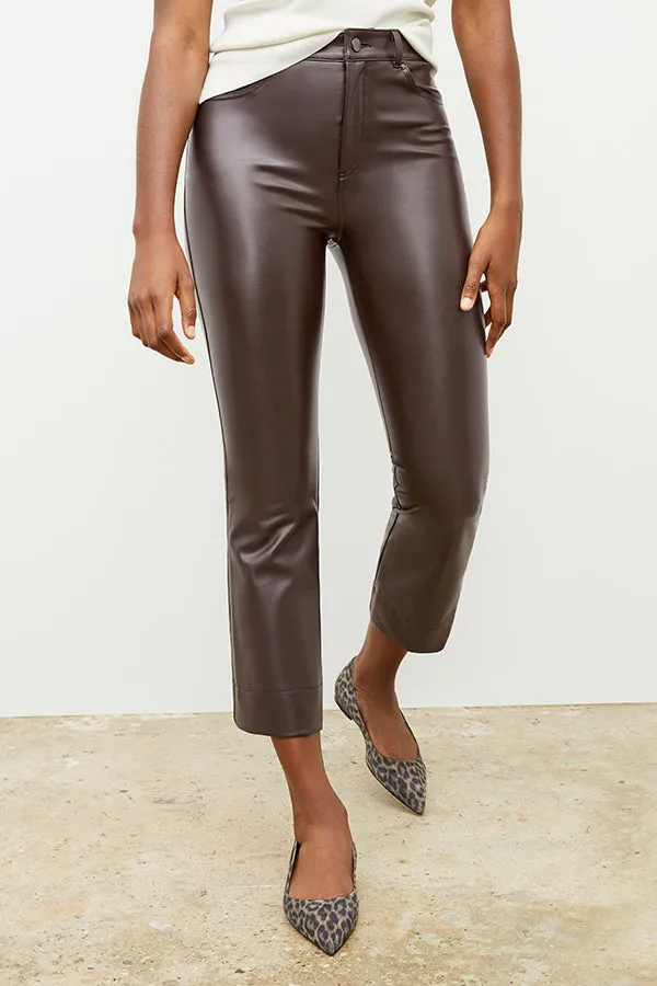 Archie Pant - Vegan Leather :: Brown