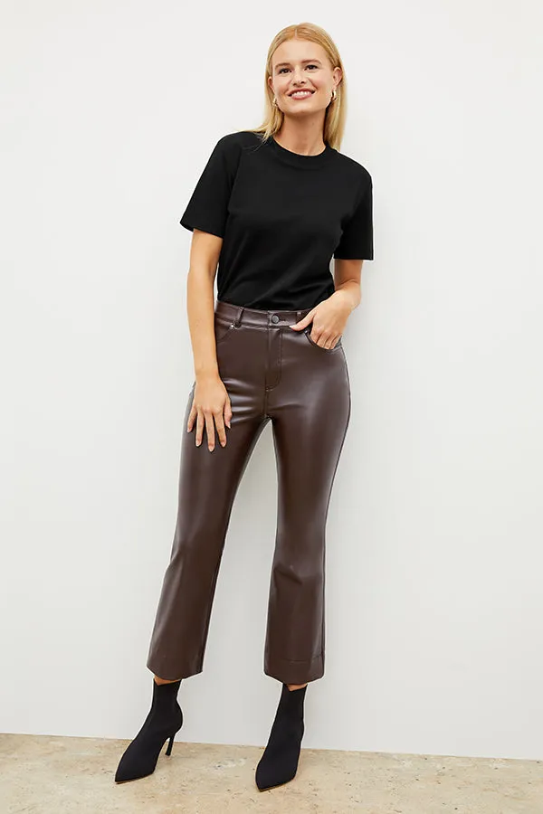 Archie Pant - Vegan Leather :: Brown