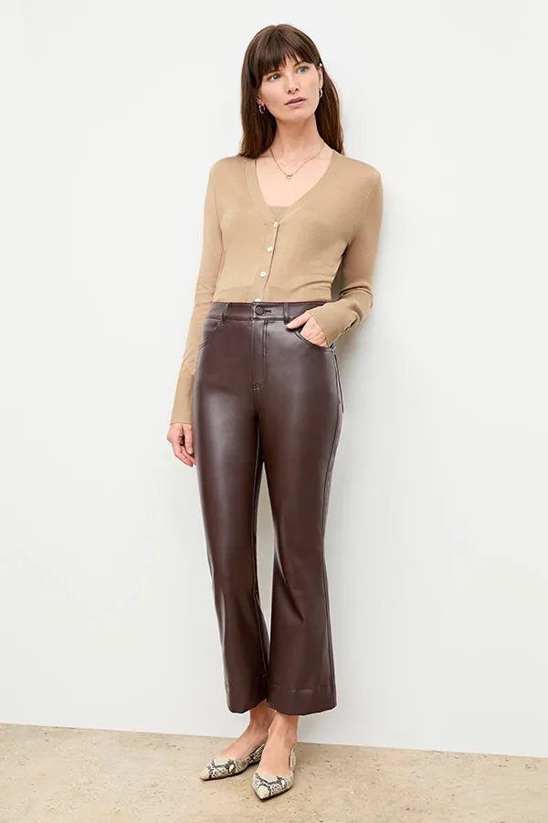 Archie Pant - Vegan Leather :: Brown