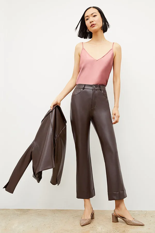 Archie Pant - Vegan Leather :: Brown