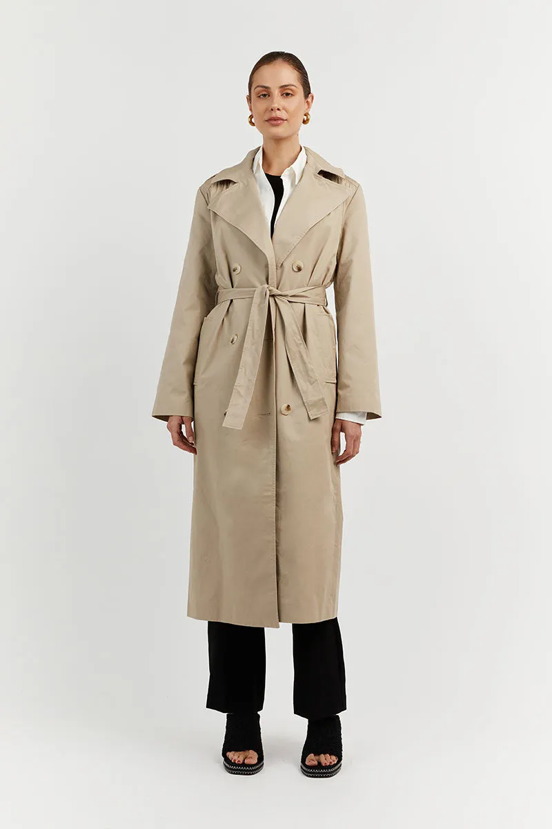 ASPEN STONE COTTON TRENCH COAT