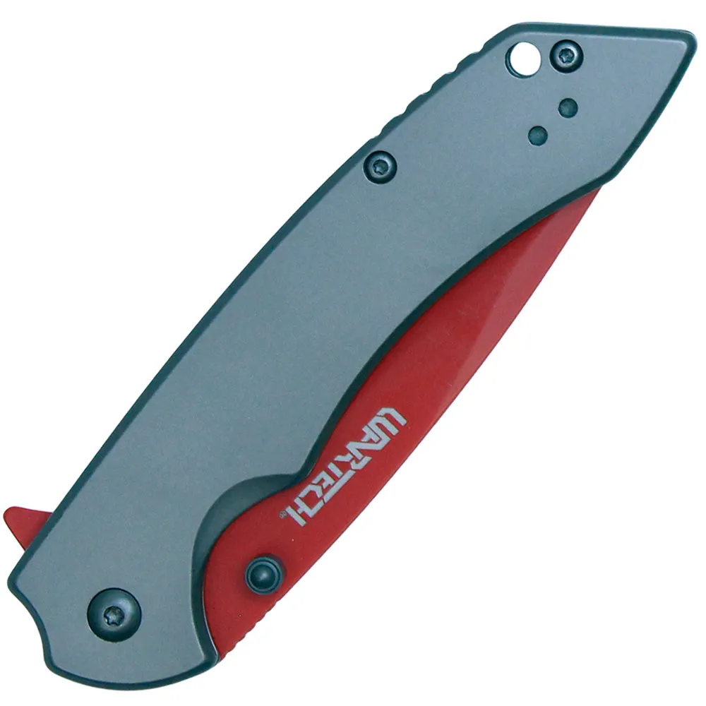 Assisted Open Folding Pocket Knife With Grey Handle