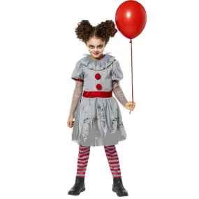 Bad Clown Girls Costume