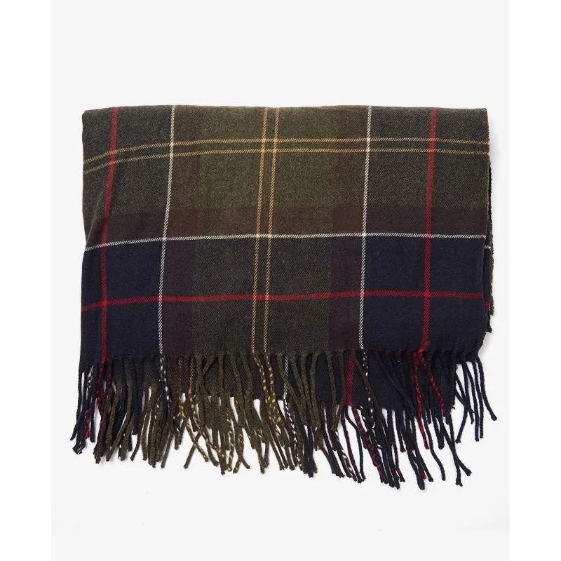 Barbour Hailes Ladies Tartan Wrap Scarf - Classic Tartan