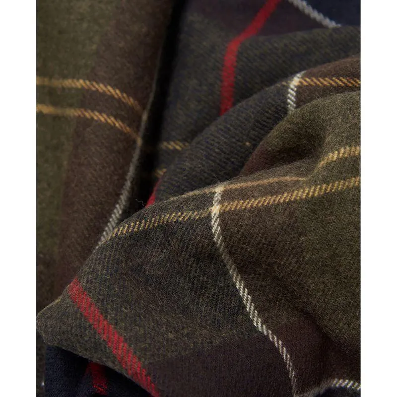 Barbour Hailes Ladies Tartan Wrap Scarf - Classic Tartan