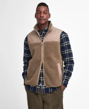 Barbour - Newlan Fleece Gilet, Beige