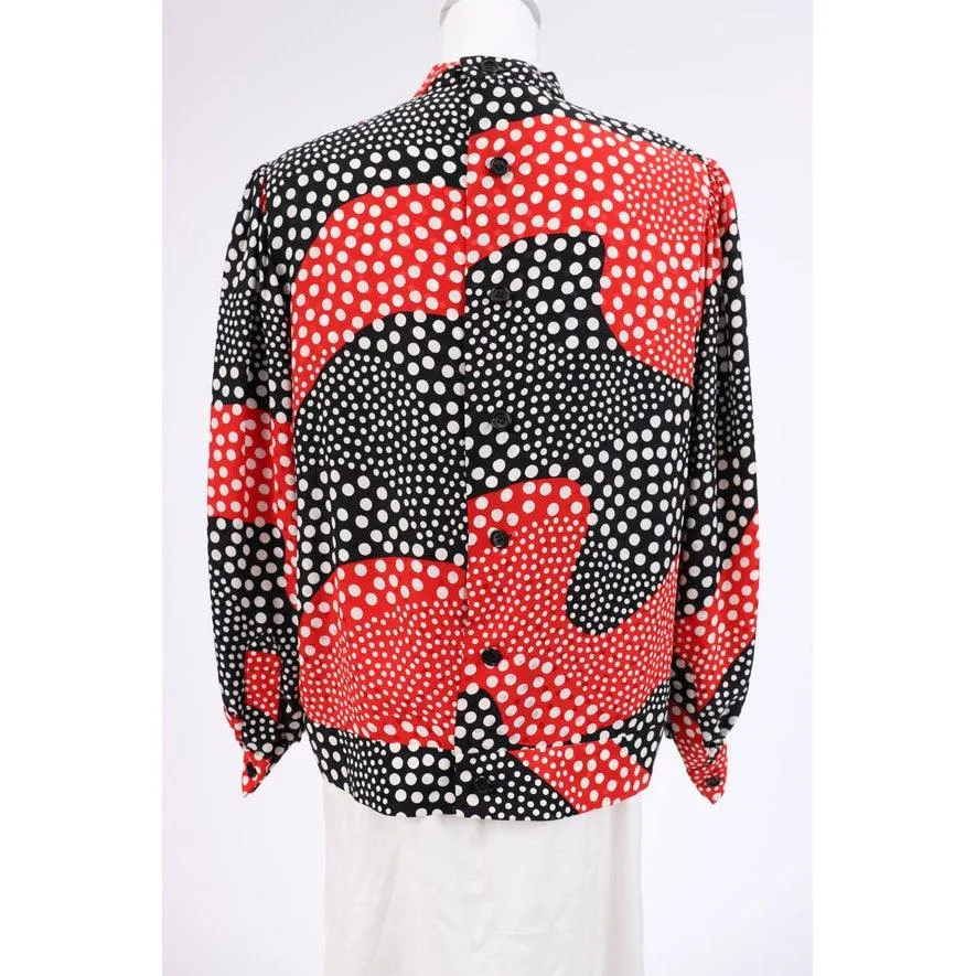 BILL BLASS 90's Silk Top and Jacket | Size L/XL