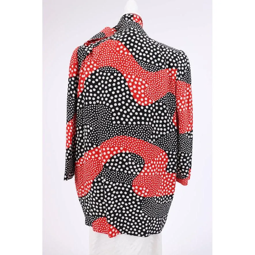 BILL BLASS 90's Silk Top and Jacket | Size L/XL