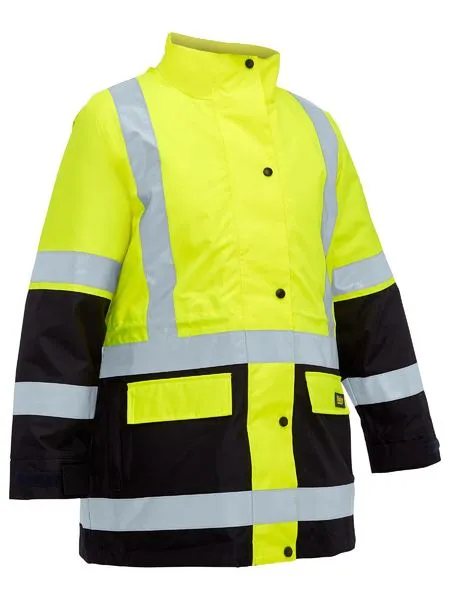 Bisley Women's Taped Hi Vis 5 In 1 Rain Jacket (BKL6975)