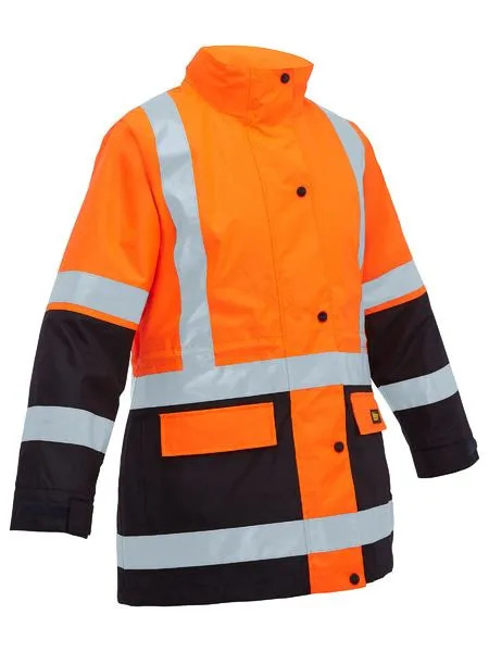 Bisley Women's Taped Hi Vis 5 In 1 Rain Jacket (BKL6975)