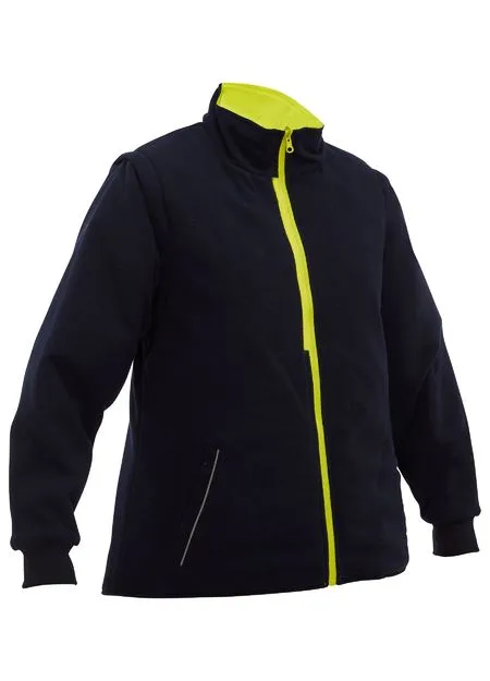 Bisley Women's Taped Hi Vis 5 In 1 Rain Jacket (BKL6975)