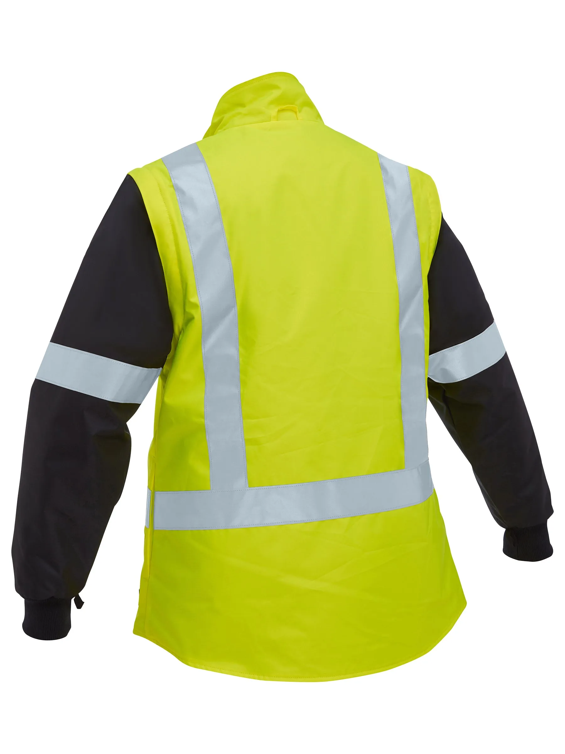 BKL6975 Bisley Womens Taped Hi Vis 5 In 1 Rain Jacket