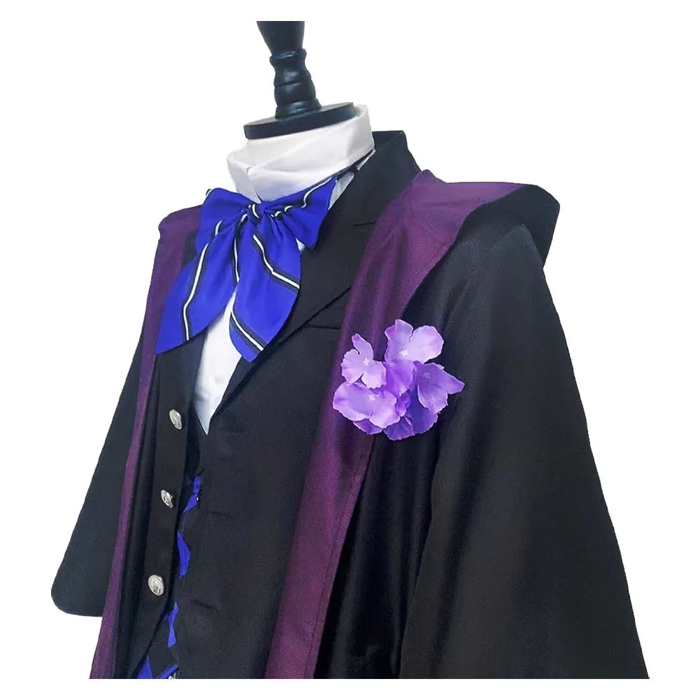 Black Butler Season 4: Public School Arc Violet Gregory  Black Outfit Party Carnival Halloween Cosplay Costume