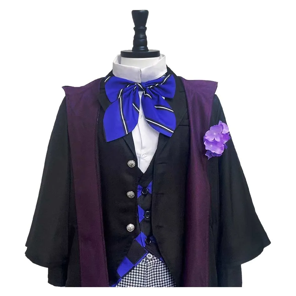 Black Butler Season 4: Public School Arc Violet Gregory  Black Outfit Party Carnival Halloween Cosplay Costume