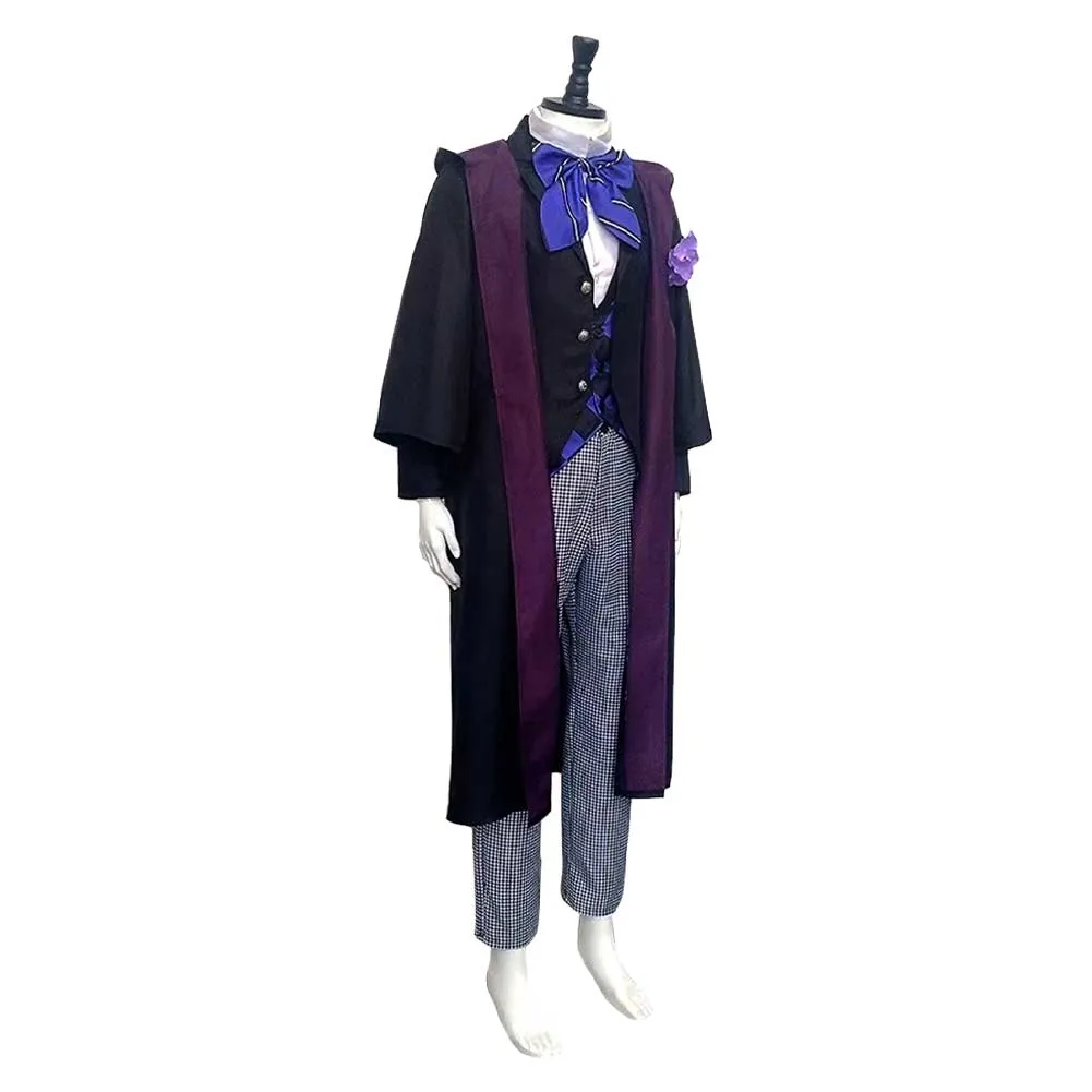 Black Butler Season 4: Public School Arc Violet Gregory  Black Outfit Party Carnival Halloween Cosplay Costume