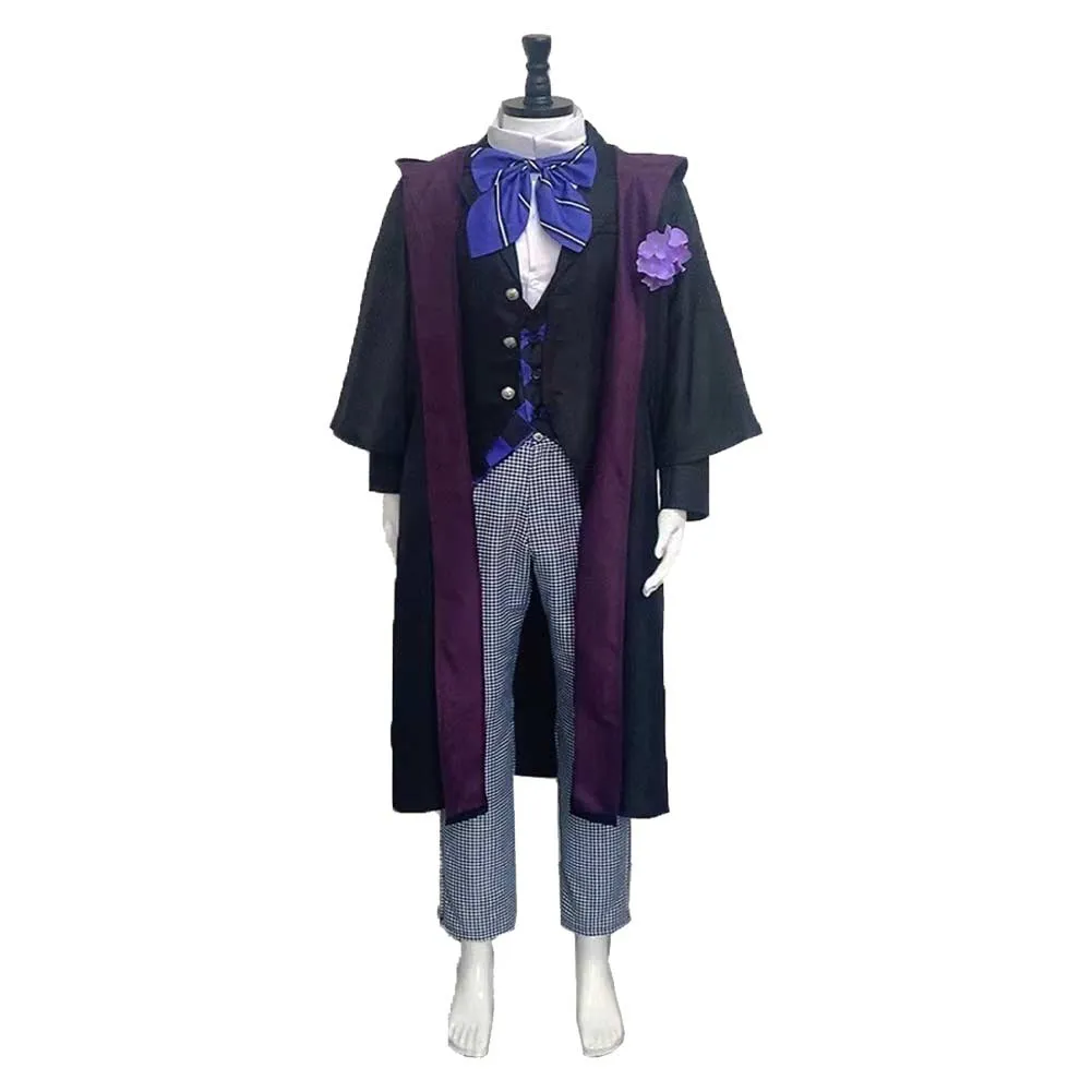 Black Butler Season 4: Public School Arc Violet Gregory  Black Outfit Party Carnival Halloween Cosplay Costume