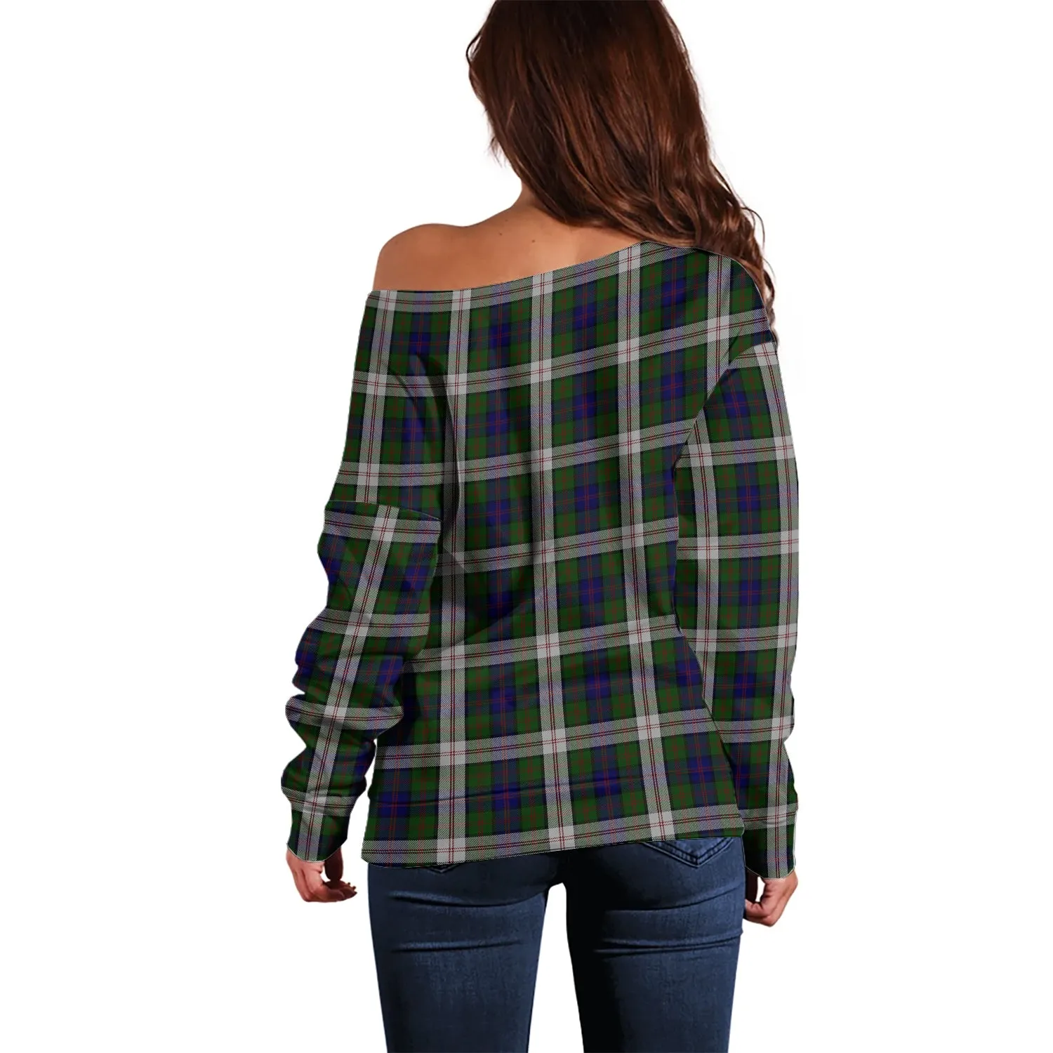 Blair Dress Tartan Off Shoulder Women Sweater