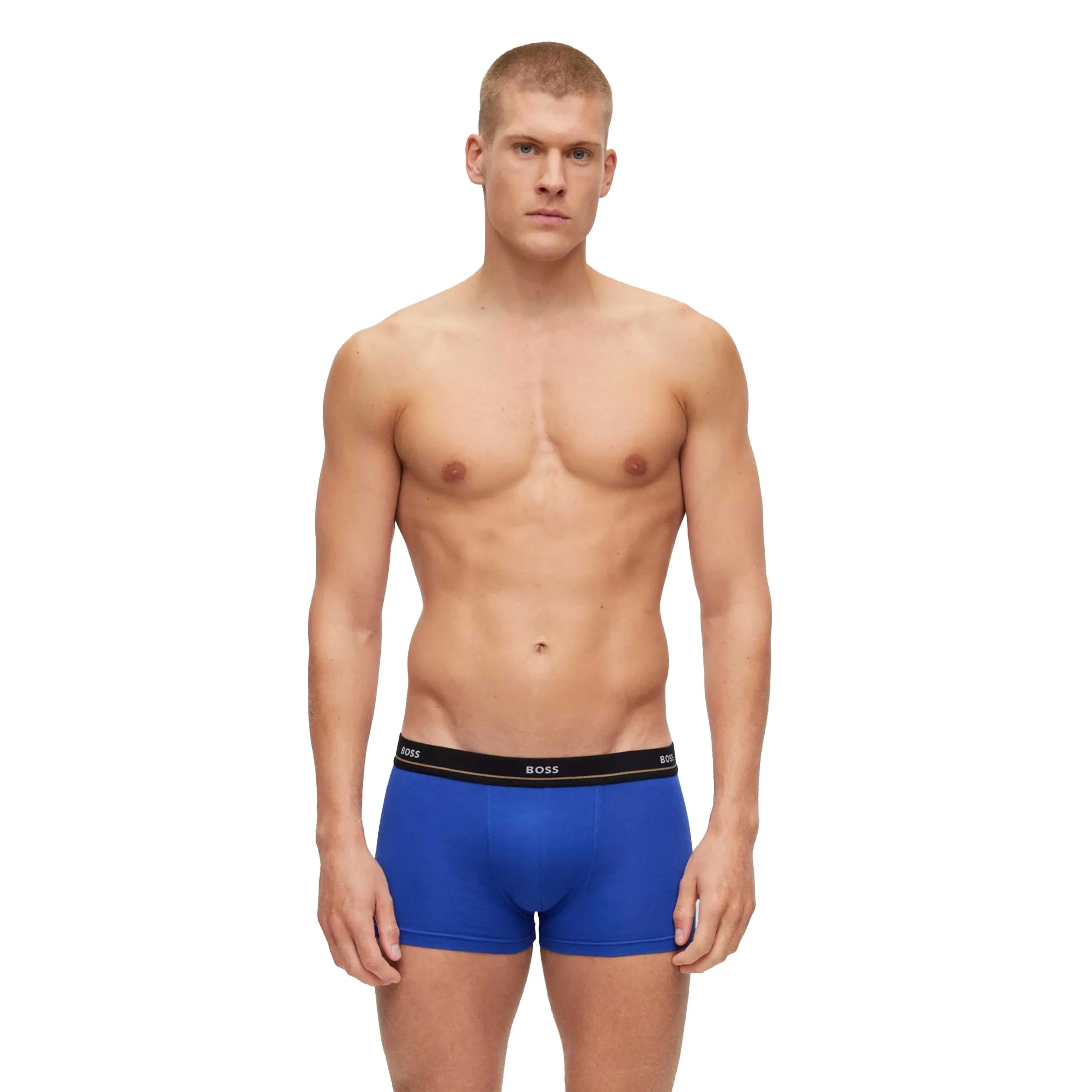 BOSS Trunk 5P Essential Underwear in Black & Navy