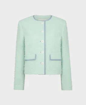 Charlotte Cotton Blend Braided Boucle Jacket