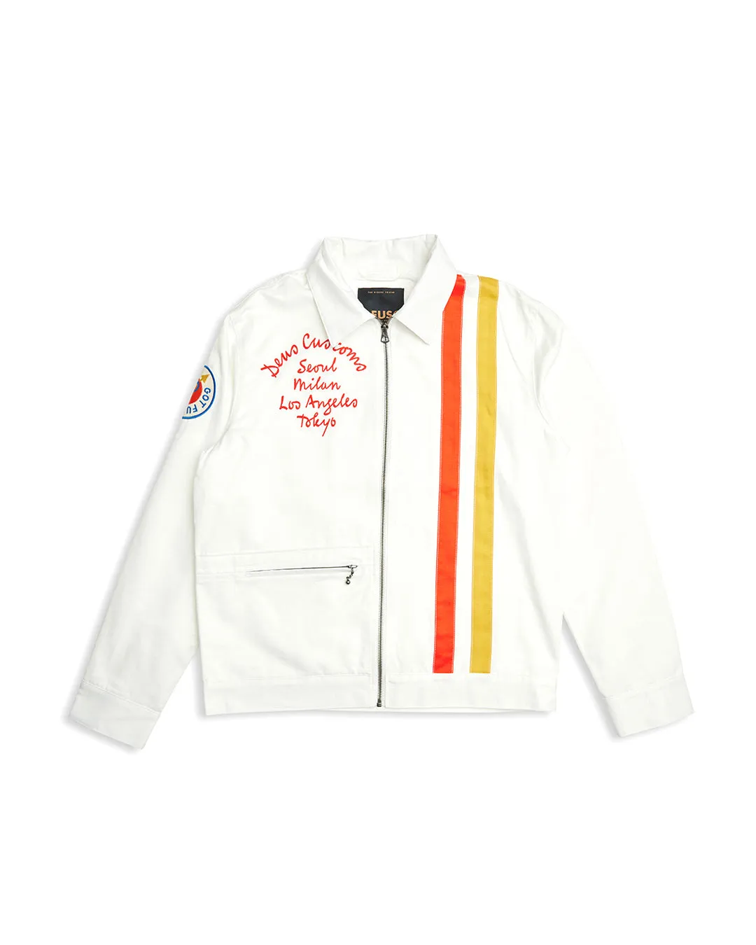 Chime Racing Jacket - Vintage White