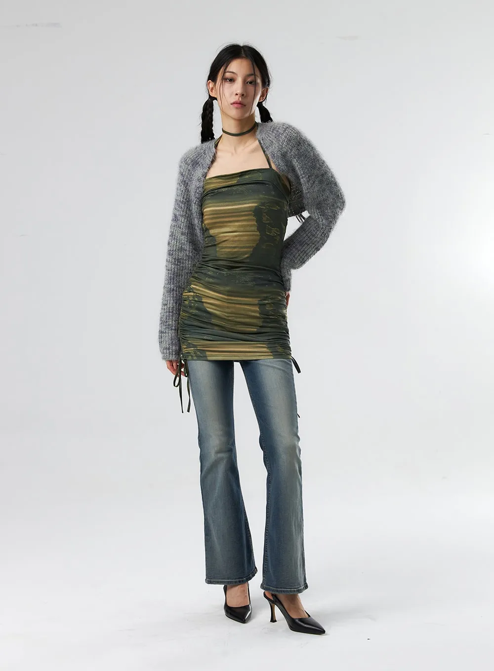 Chunky Knit Bolero IS327