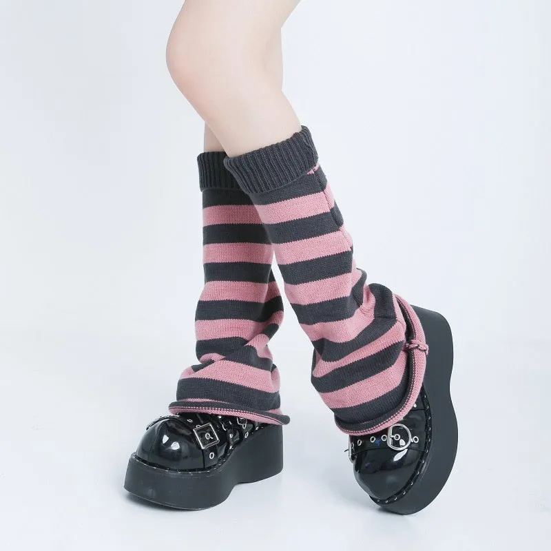 Classic Striped Leg Warmers