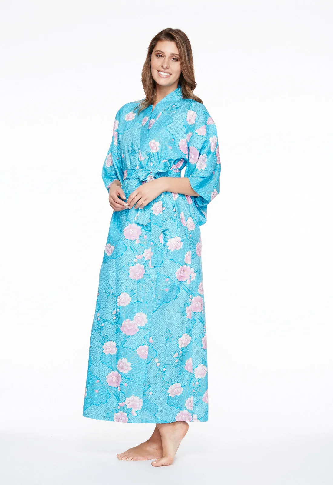 Cloud Meditation Cotton Long Kimono