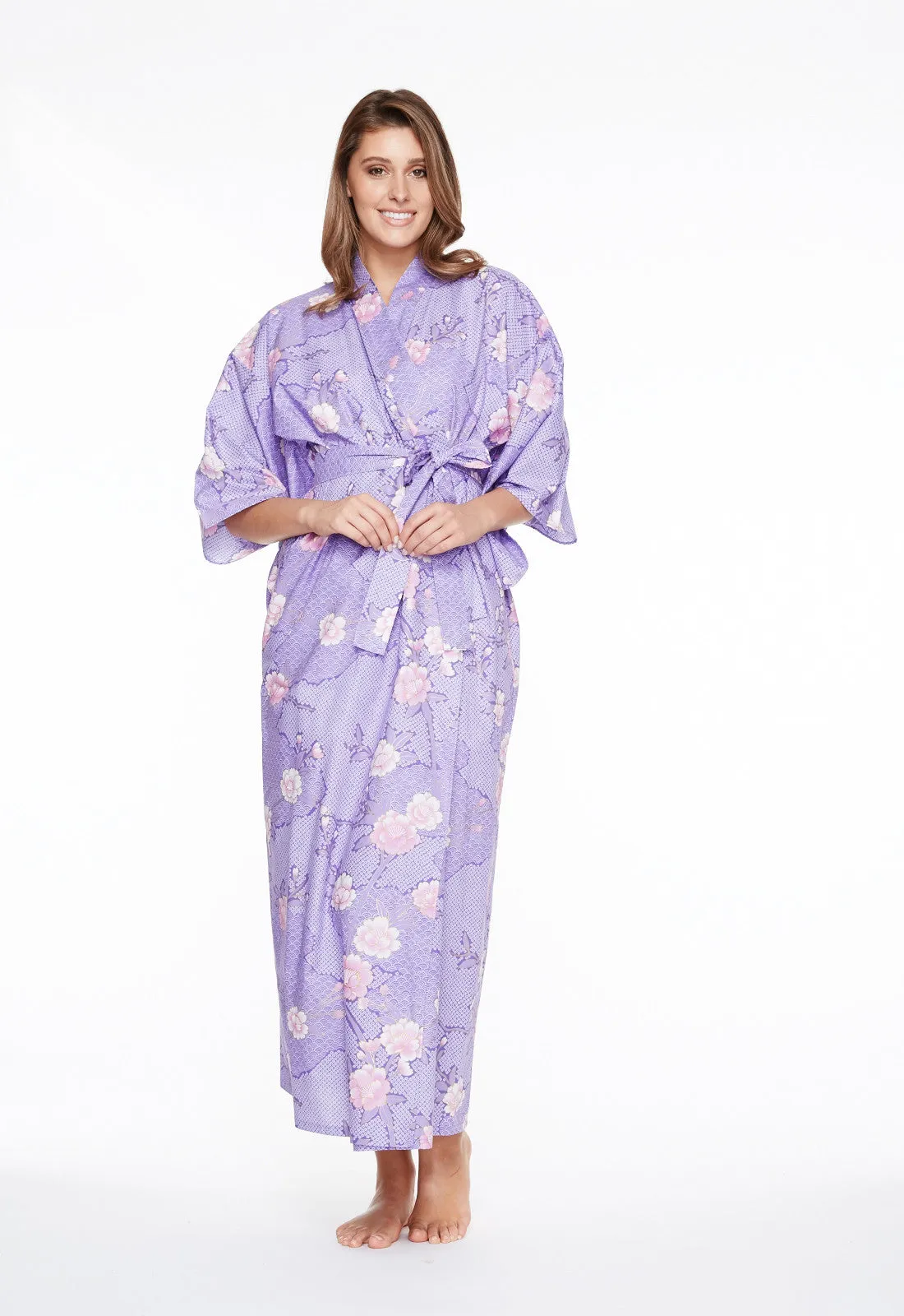 Cloud Meditation Cotton Long Kimono