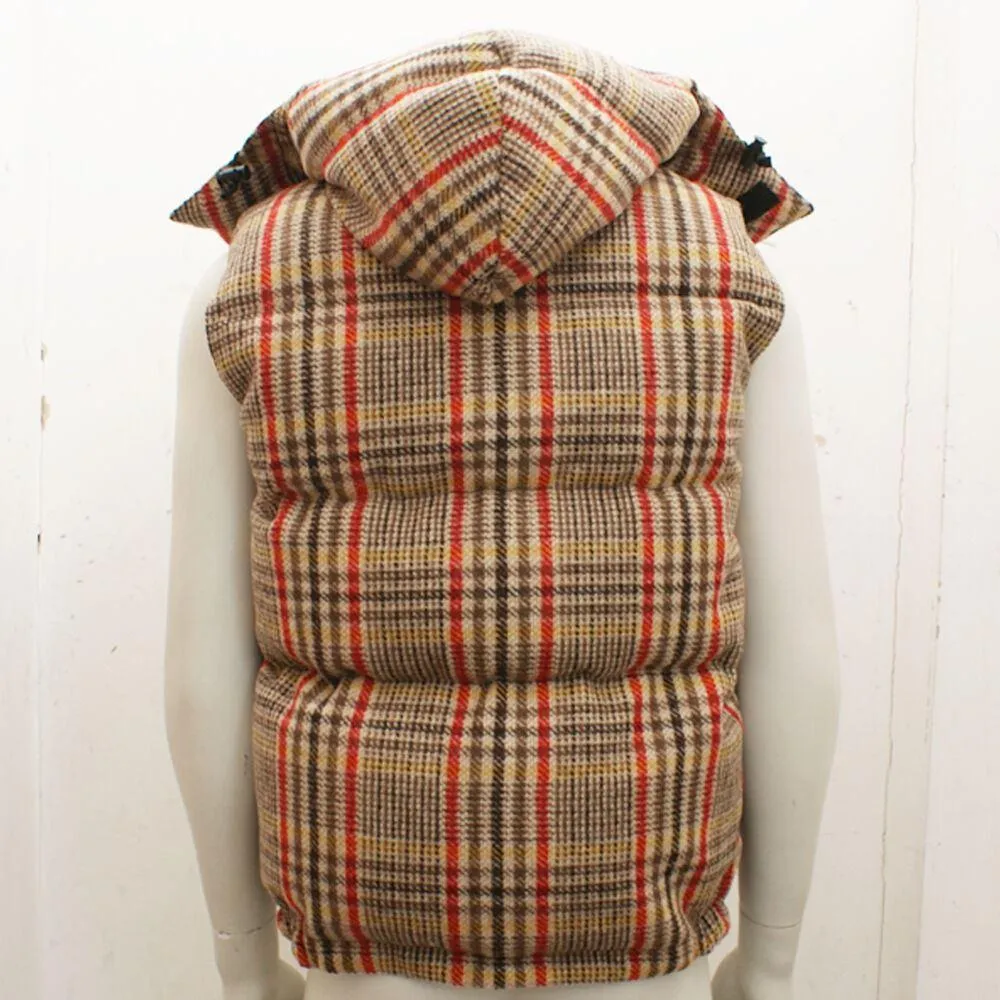 Crescent Down Works Wool Check Down Gilet