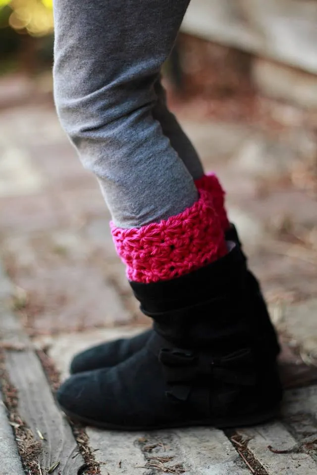 Crochet Pattern for Star Stitch Boot Cuffs | Crochet Boot Cuffs Pattern | Boot Cuff Crocheting Pattern | DIY Written Crochet Instructions